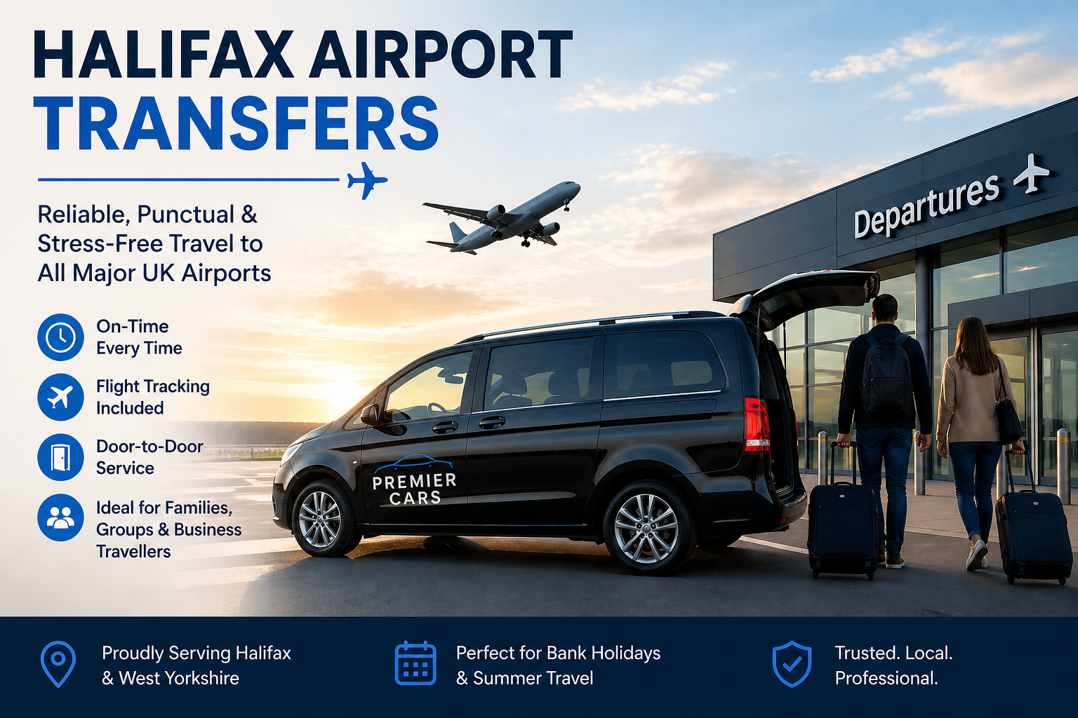 Reliable, punctual and stress free airport travel from Halifax
